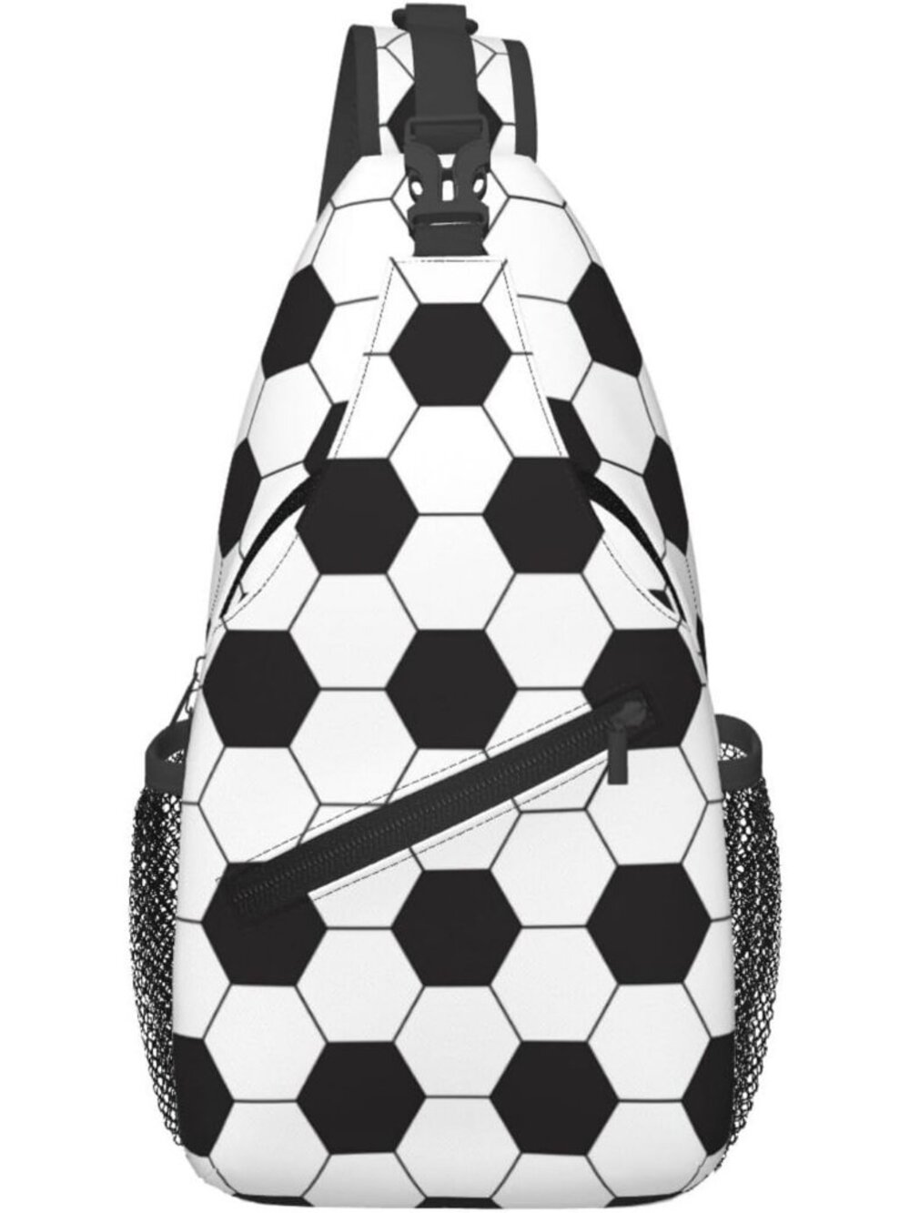 Unisex Soccer Board Skeletons Sling Backpack Chest Hiking Travel Crossbody Bag